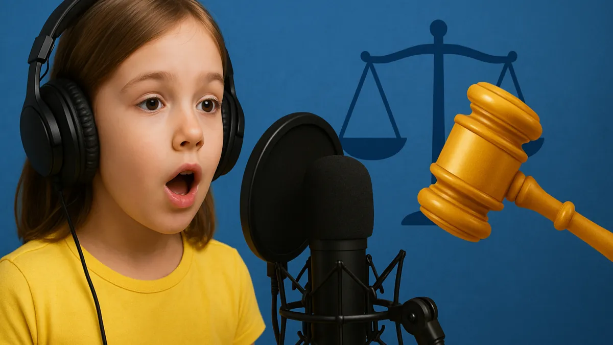 Como dublam crianças sem violar lei?