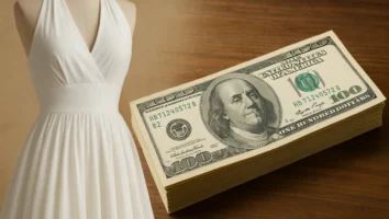 Vestido branco de Marilyn custou quanto?