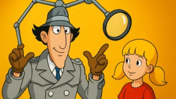 Inspetor Bugiganga 1983 DIC Don Adams ciborgue detetive Penny