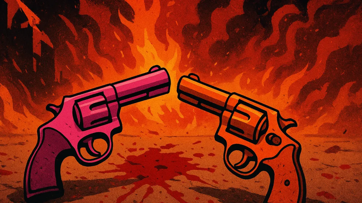 Cães de Aluguel: Pink e Orange no Caos Violento Pós-Assalto