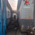 Bombeiros controlam incêndio em casa no Recanto das Emas