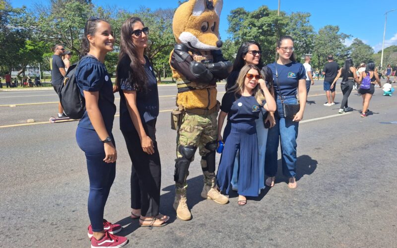 Lobo-Guará e PM Ambiental promovem inclusão no Eixão