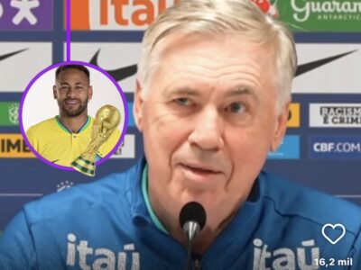 Neymar recusa sintético e perde chance com Ancelotti
