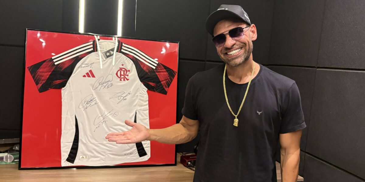 Projeto social rifa camisa autografada do Flamengo